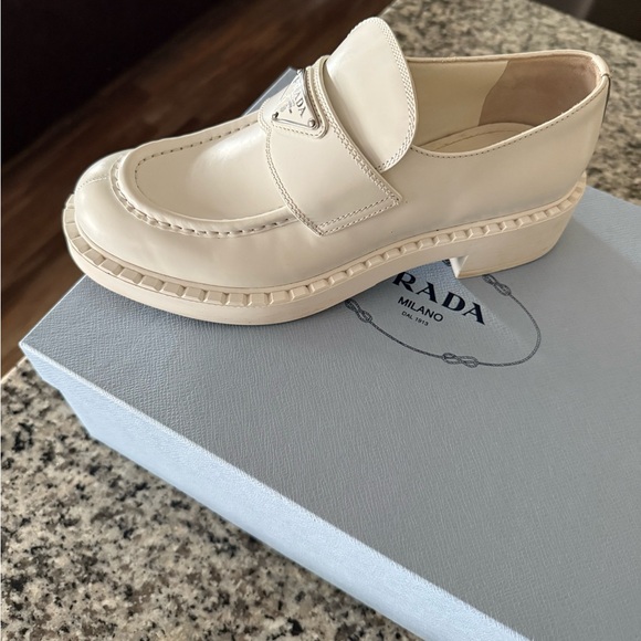 Prada Triangle Patent Leather Loafer - Picture 2 of 7